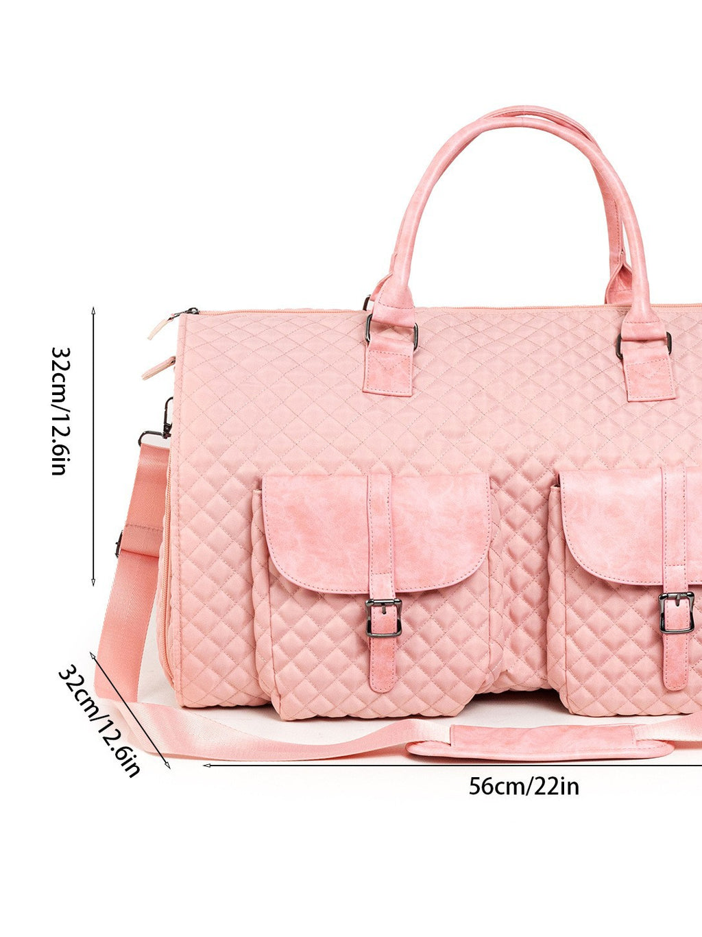 Quilted Pull Rod Travel Bag