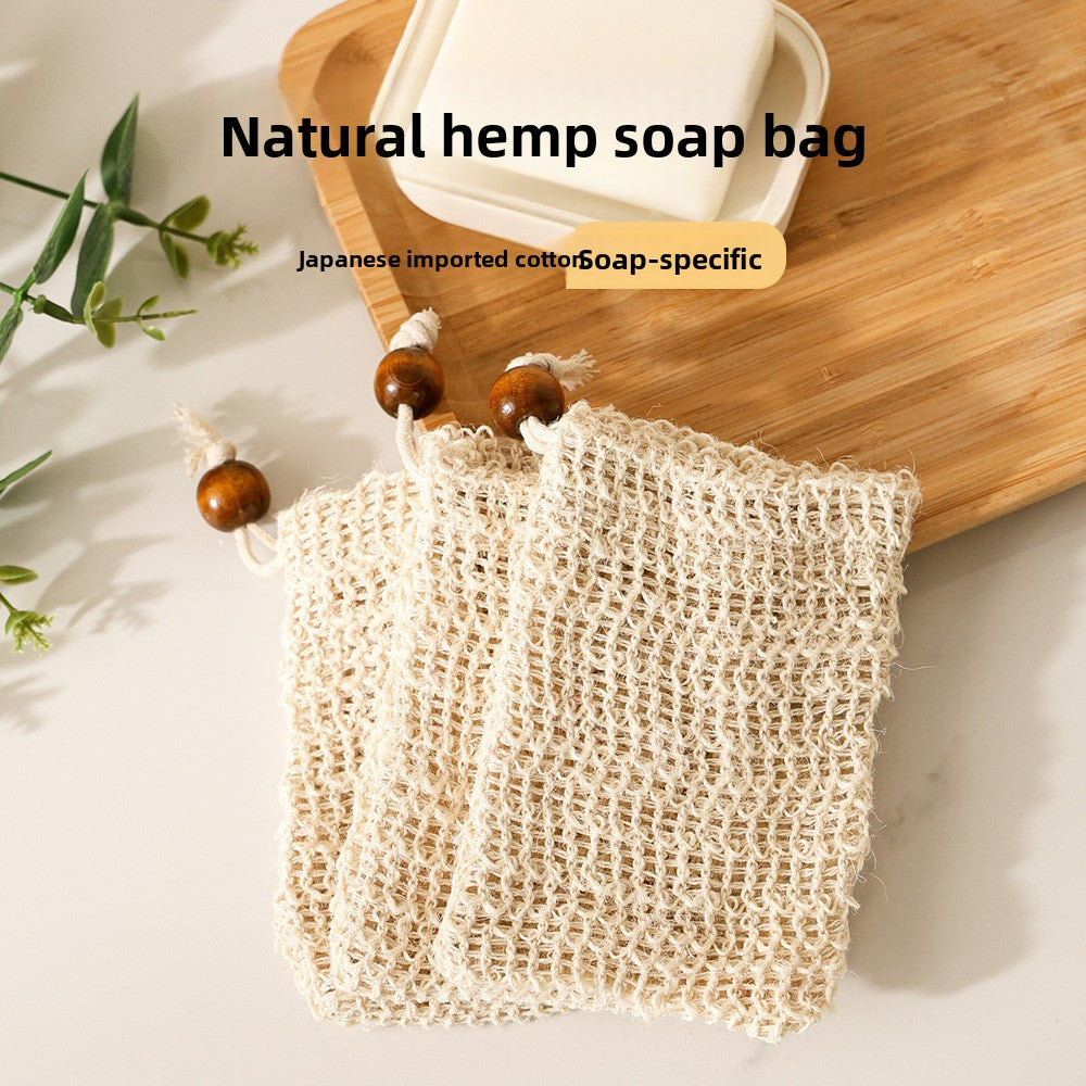 Hanging Cotton Linen Soap Bag