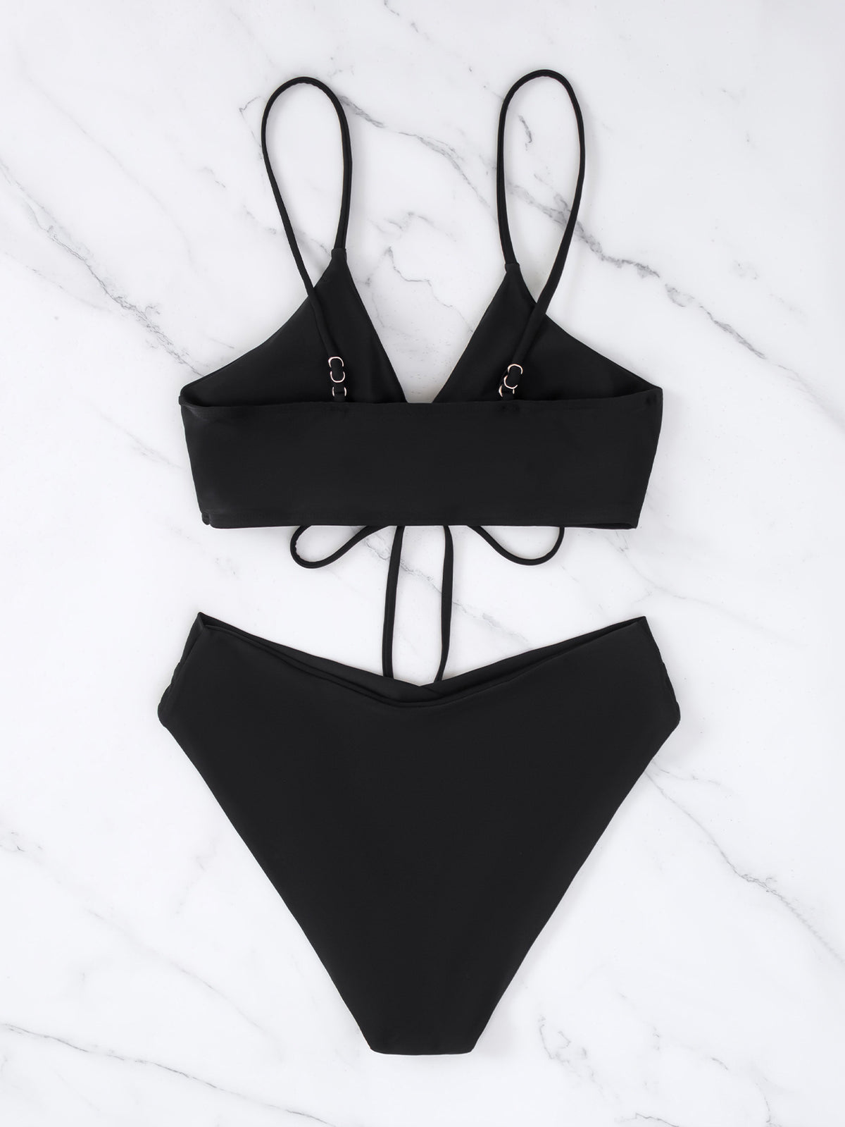 Solid Color Bikini Set