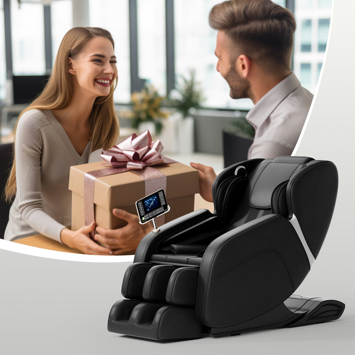 Full Body Deep Tissue Massage Chair – Black