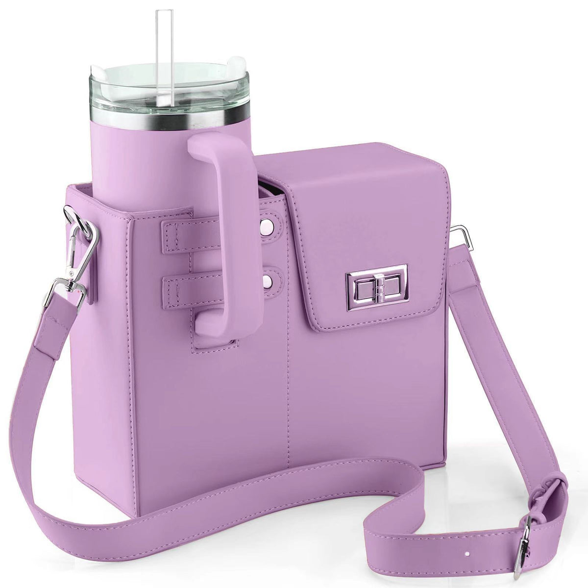 Crossbody Bag with Water Bottle Holder