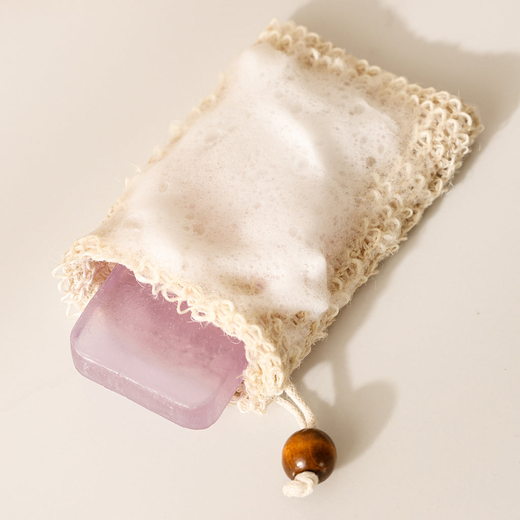 Hanging Cotton Linen Soap Bag