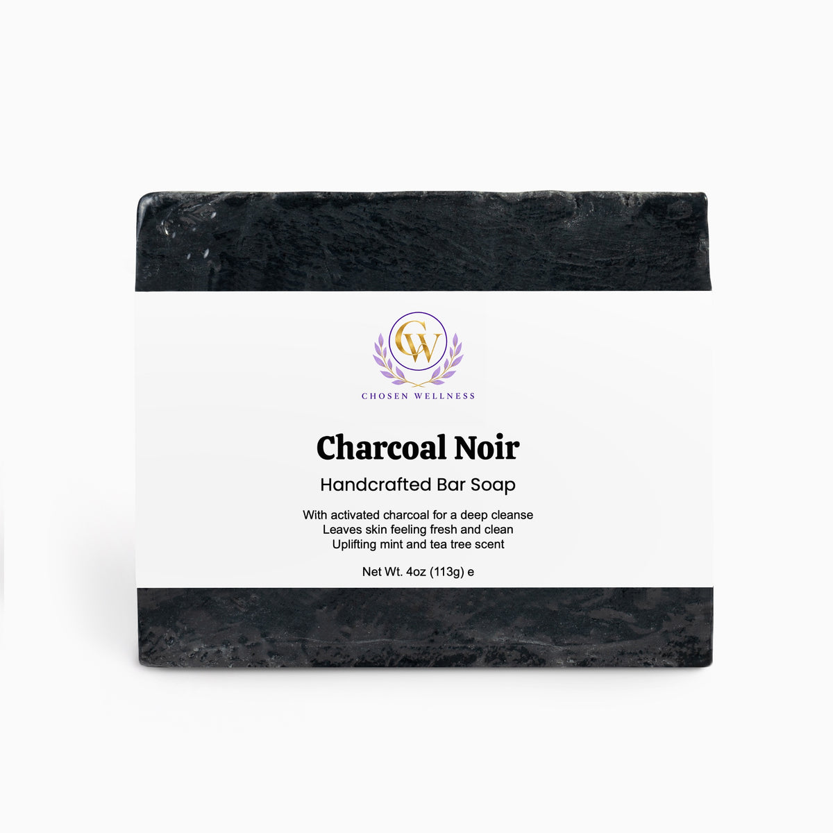 Charcoal Noir- Handcrafted Essential OIl Cleasning Bar Soap