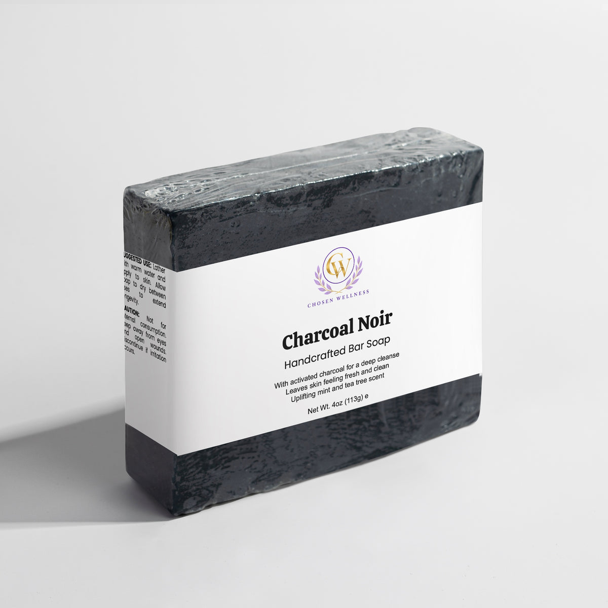 Charcoal Noir- Handcrafted Essential OIl Cleasning Bar Soap