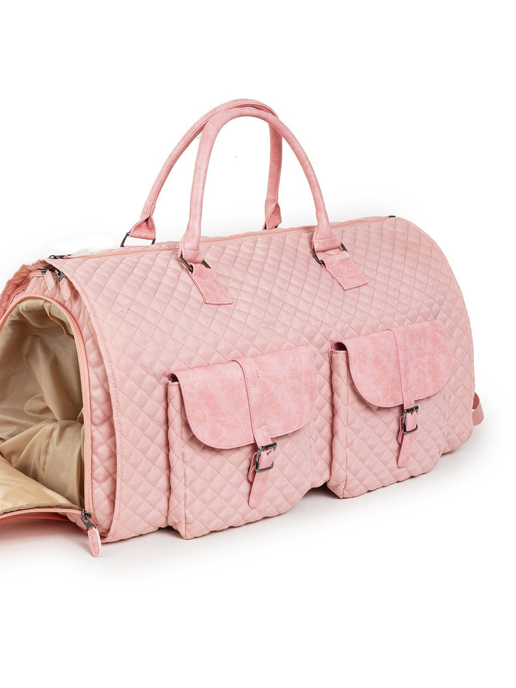 Quilted Pull Rod Travel Bag