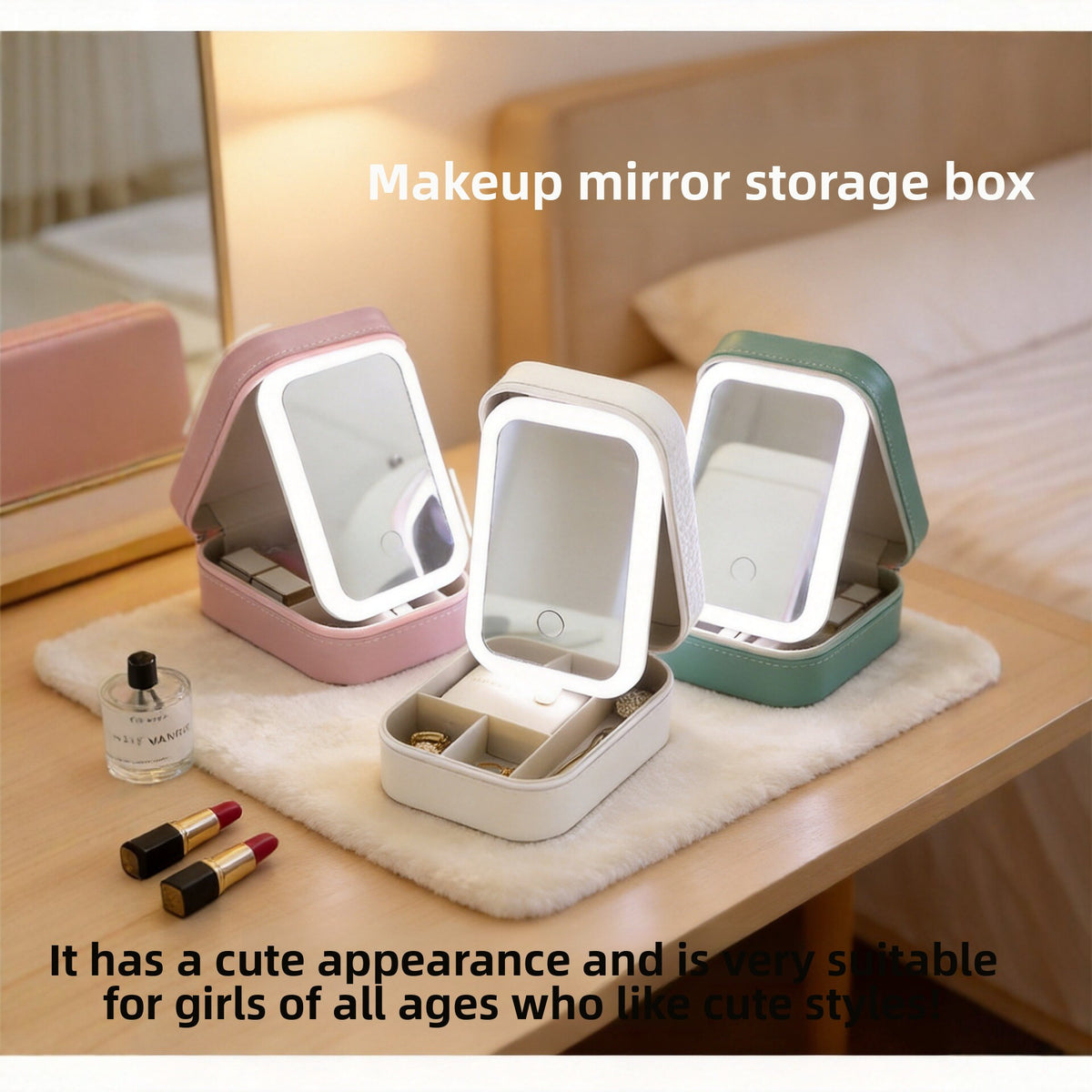GLOW ANYWHERE MINI-PRO™ Makeup Vanity Travel Tote