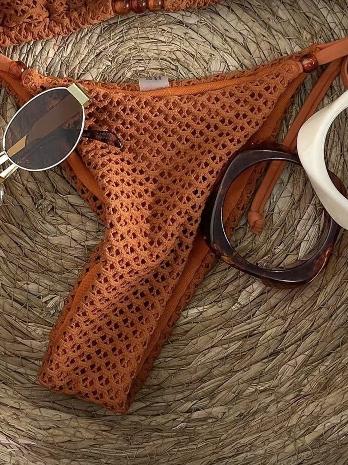 Padded Halter Tie Bikini Set