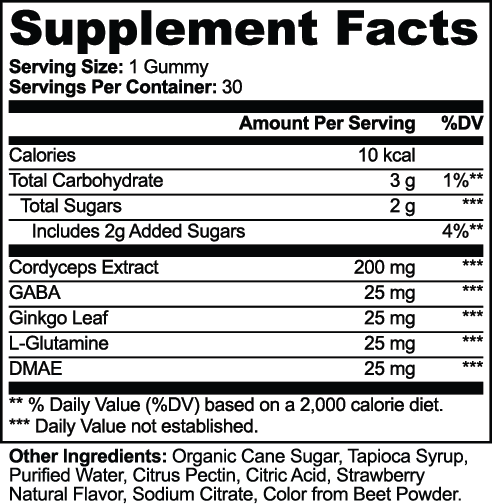 FocusFUEL Cordyceps Energy Gummies