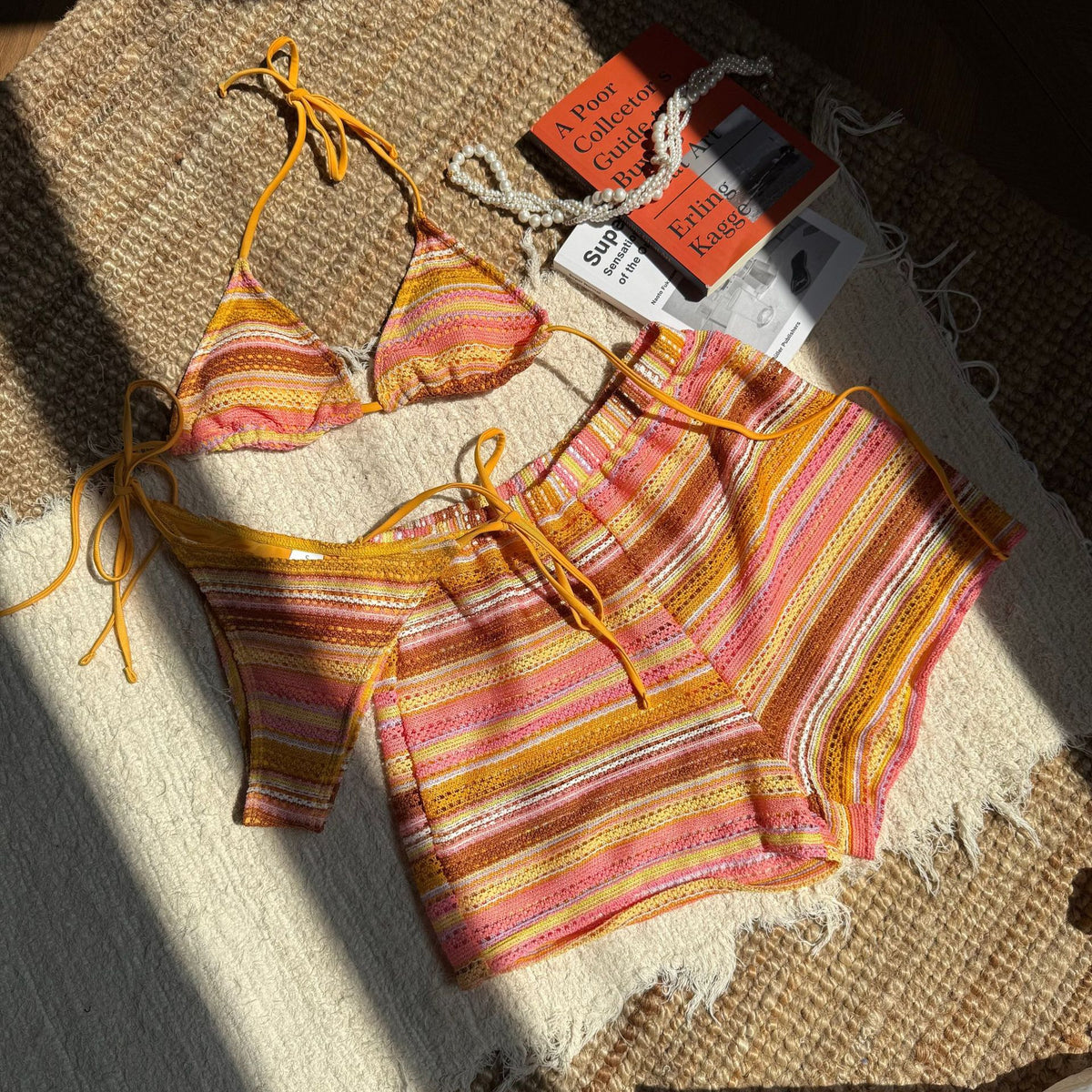 Knit Bikini with Beach Shorts