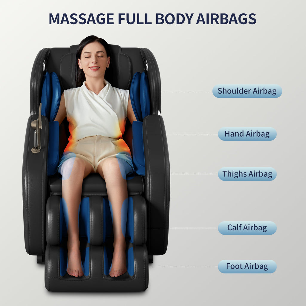 Full Body Deep Tissue Massage Chair – Black