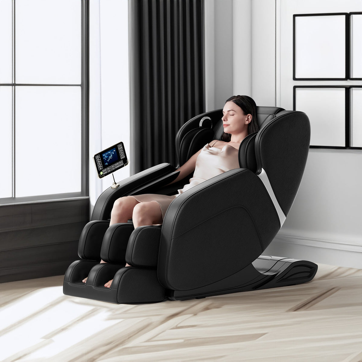 Full Body Deep Tissue Massage Chair – Black