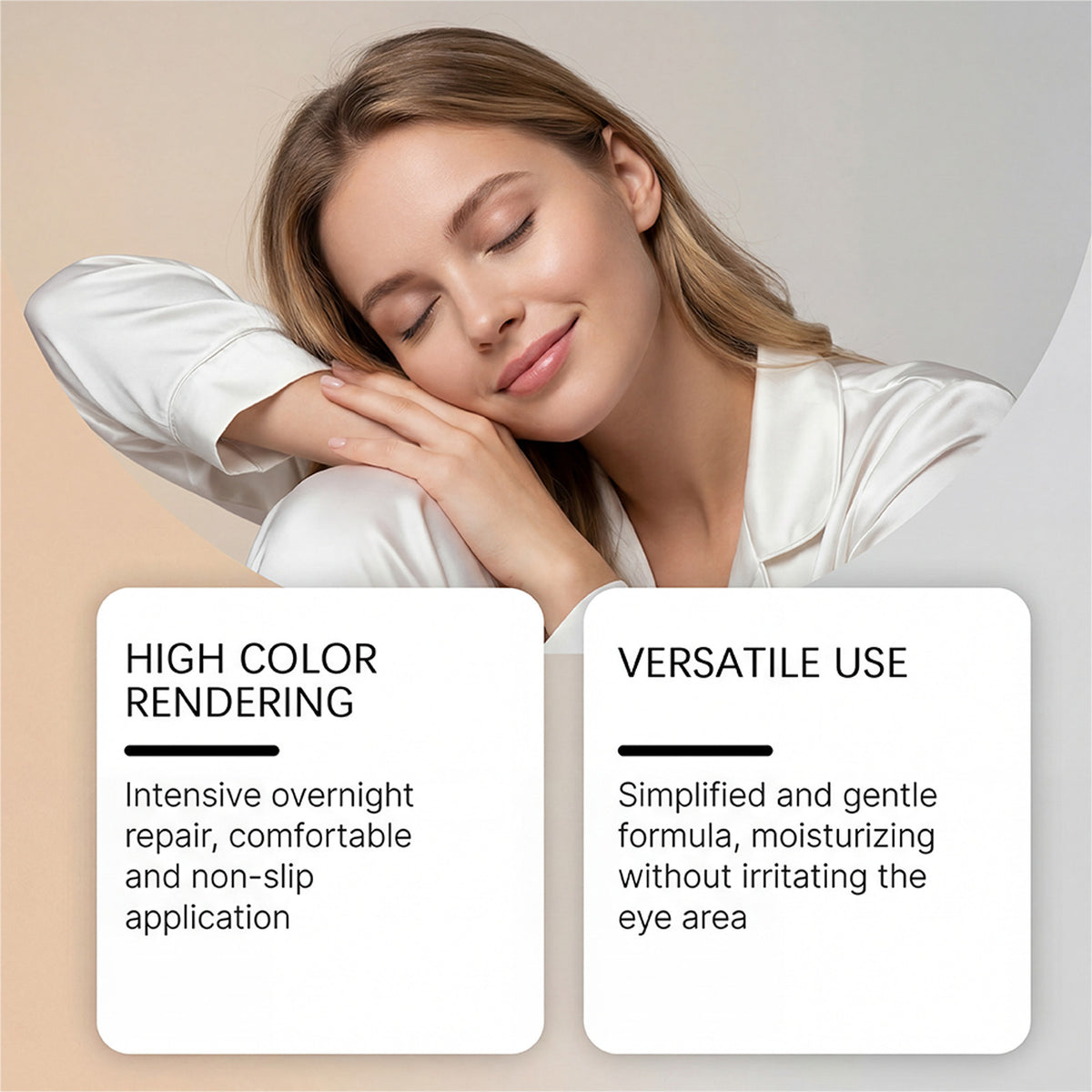 Nighttime eye mask