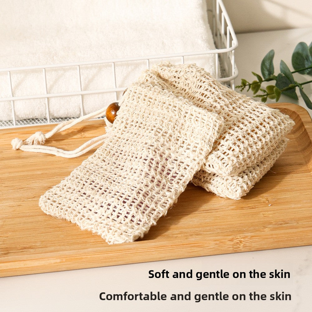 Hanging Cotton Linen Soap Bag