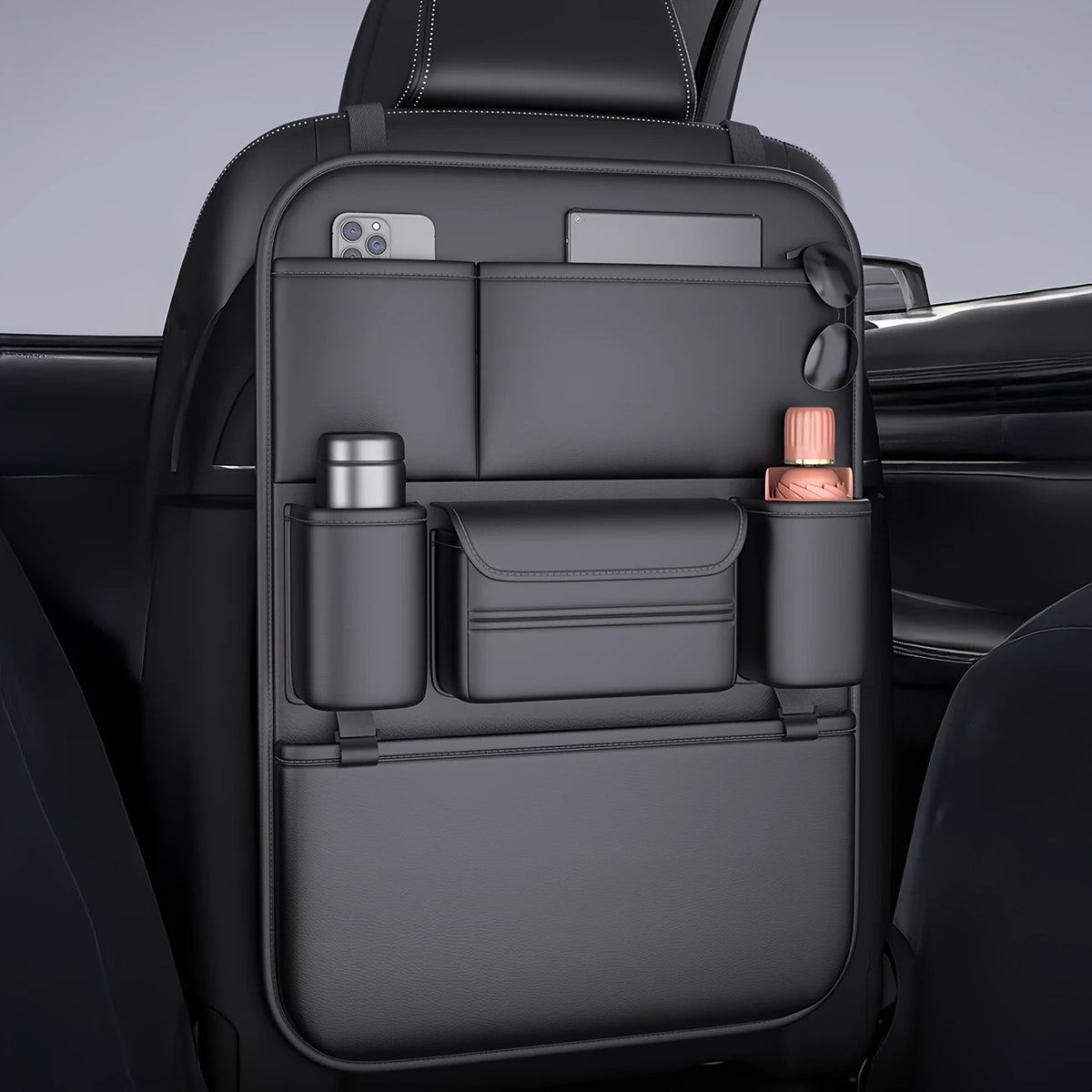 Midnight Leather Roadtrip-Car Storage Bag