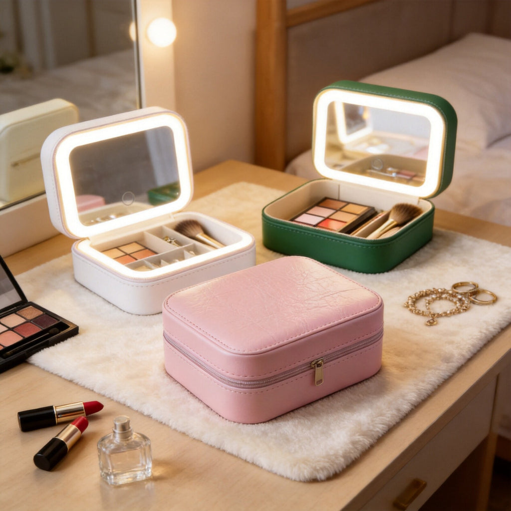 GLOW ANYWHERE MINI-PRO™ Makeup Vanity Travel Tote