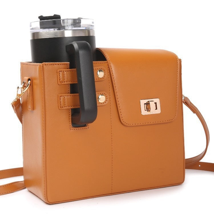 Crossbody Bag with Water Bottle Holder