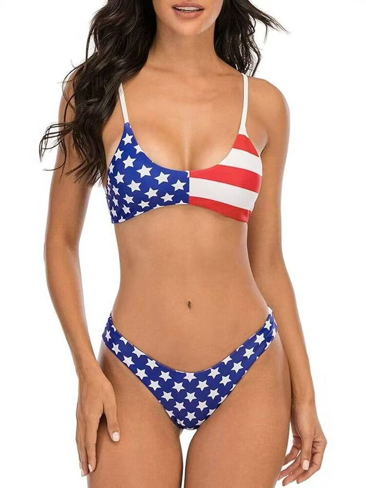 Women's Solid Color Bikini Swimsuit