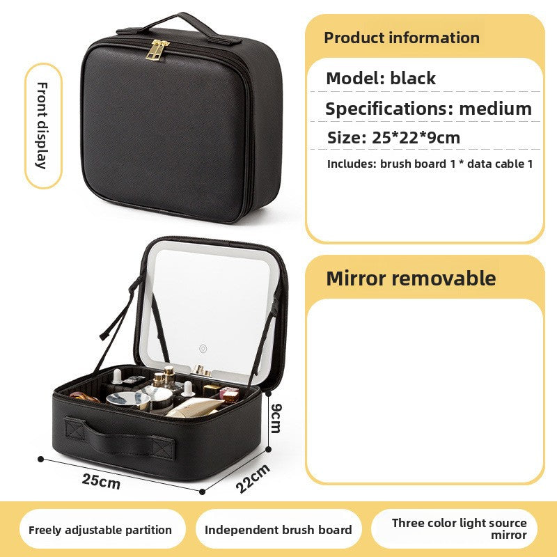 GLOW ANYWHERE™  LED Travel Vanity Makeup Tote