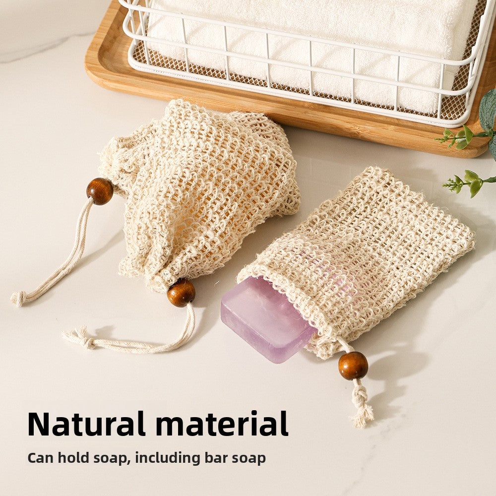 Hanging Cotton Linen Soap Bag