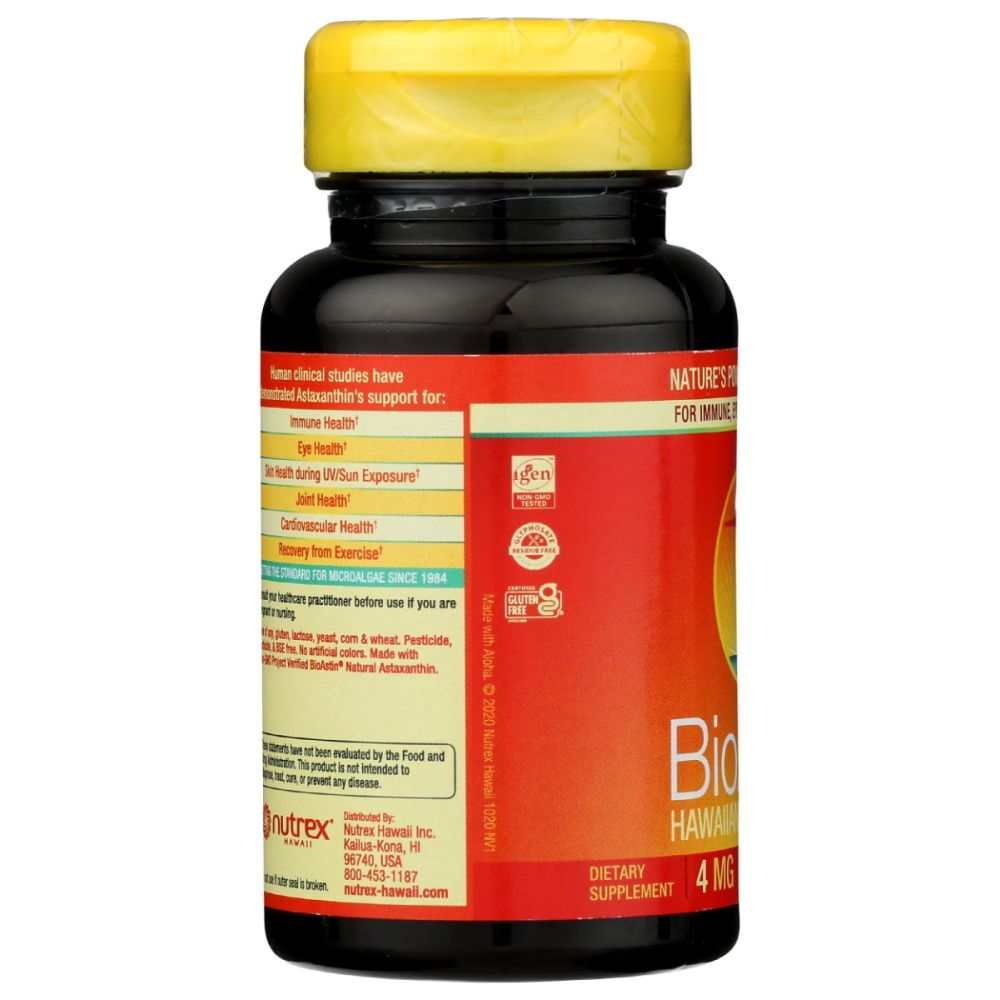 Nutrex BioAstin Hawaiian Astaxanthin 4mg – 60 Softgels