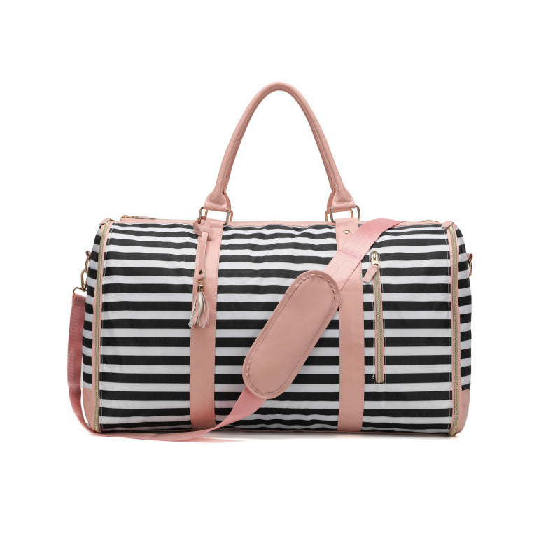 Foldable PU Travel Bag with Multiple Compartments