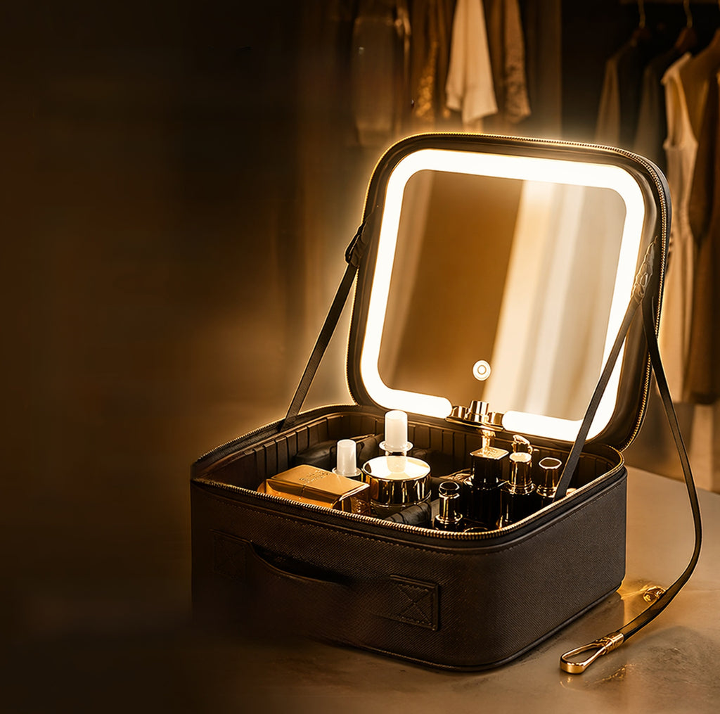 GLOW ANYWHERE™  LED Travel Vanity Makeup Tote