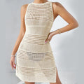 Hollow Knit Beach Bikini Dress