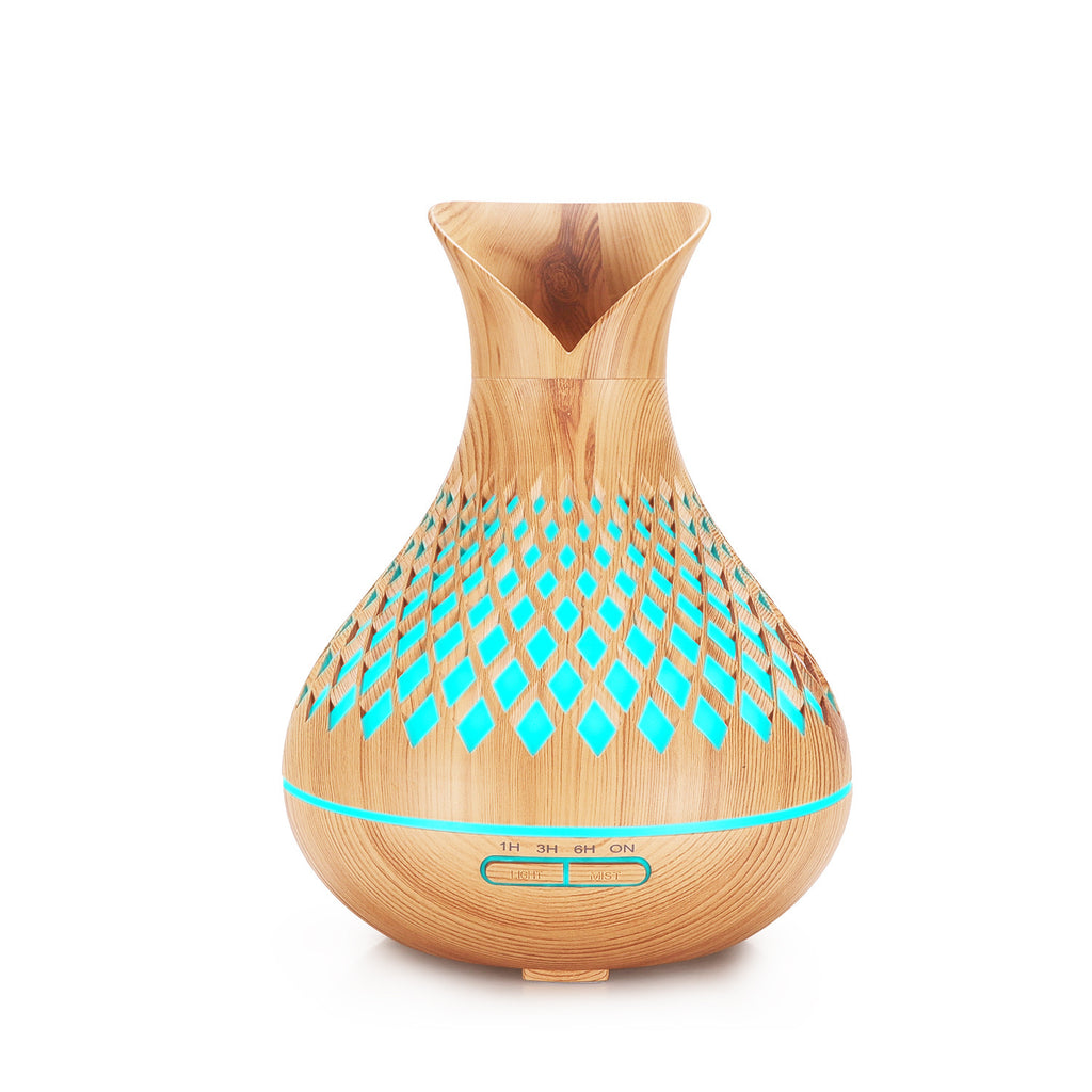 Wood Grain Essential Oil Aroma Diffuser with Humidifier Function