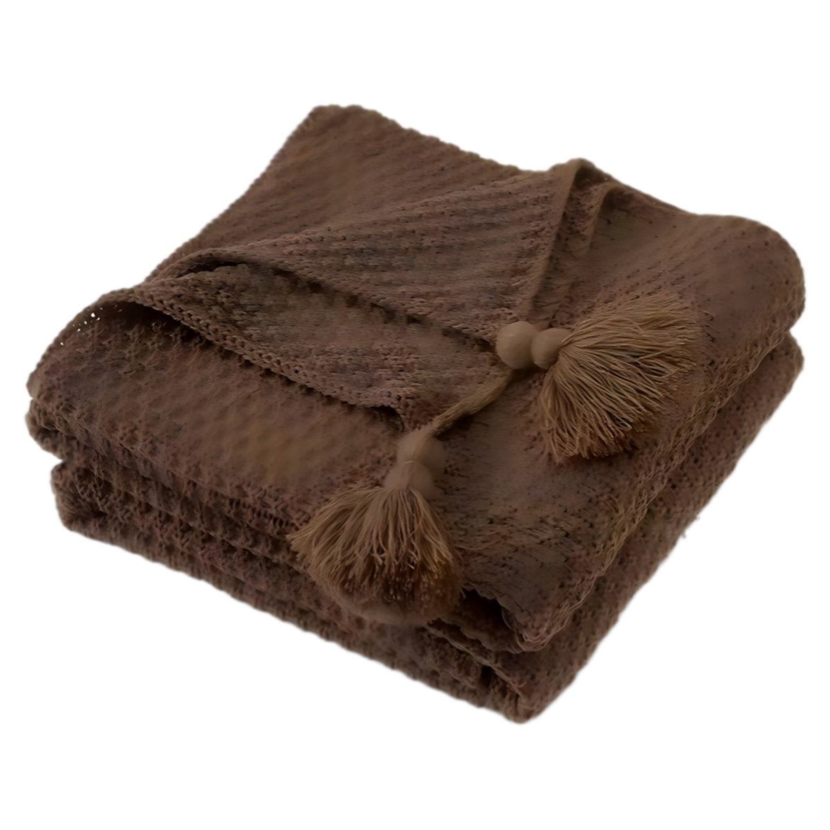 Osmanthus Pattern Knitted Throw Blanket