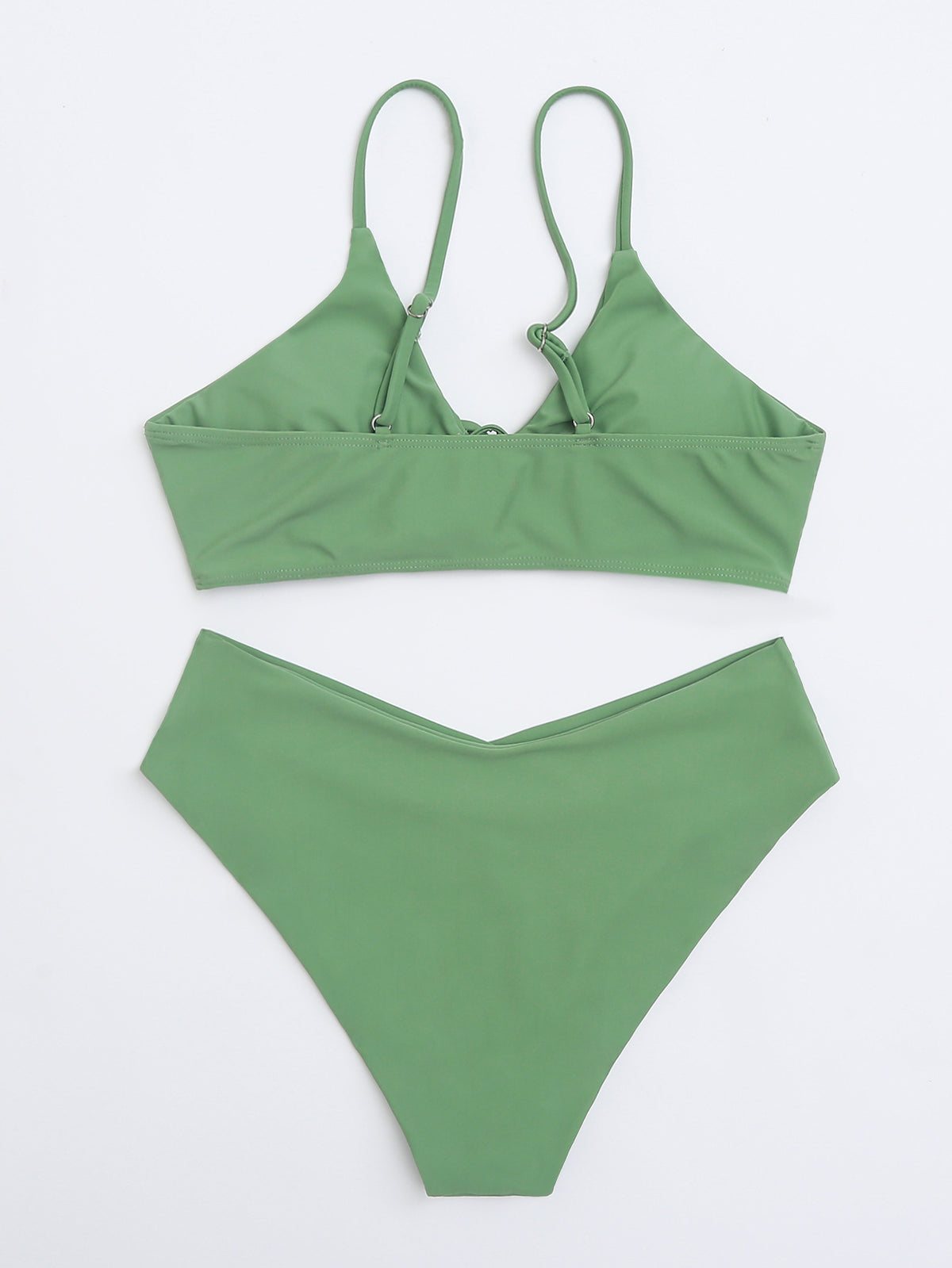Solid Color Bikini Set