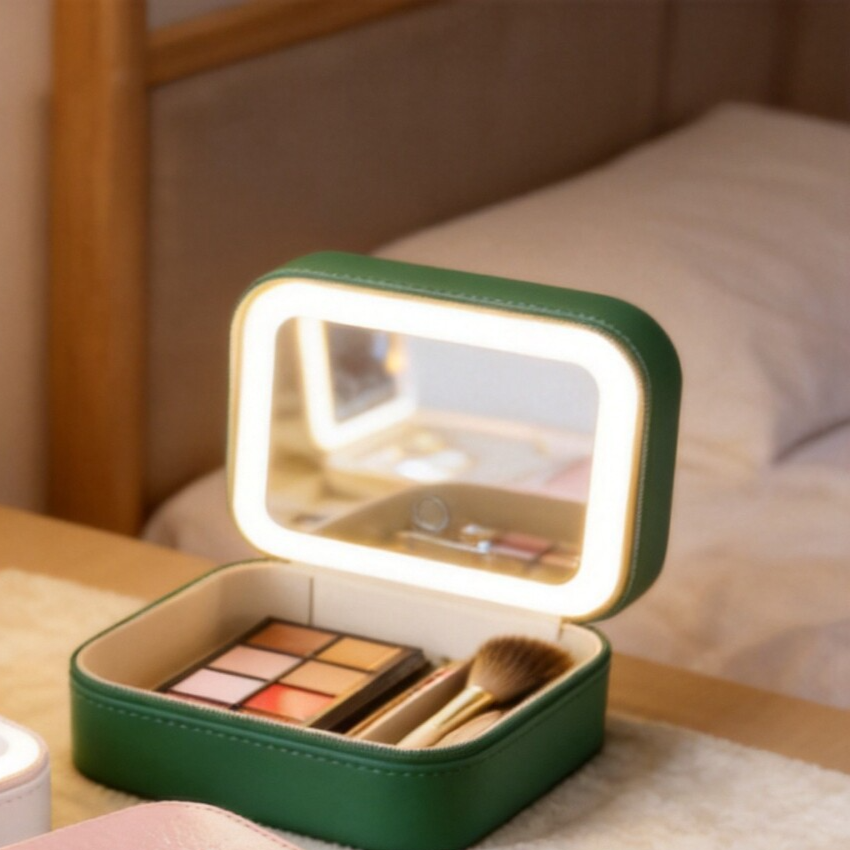 GLOW ANYWHERE MINI-PRO™ Makeup Vanity Travel Tote