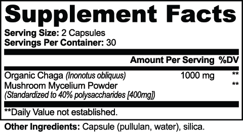 ChagaCharge Mushroom Capsules